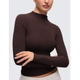 thumbnail image 5 of CRZ YOGA Softembrace Long Sleeve Shirts for Women Casual Going Out Comfort Tops Soft Fitted Layer Tees, 5 of 6