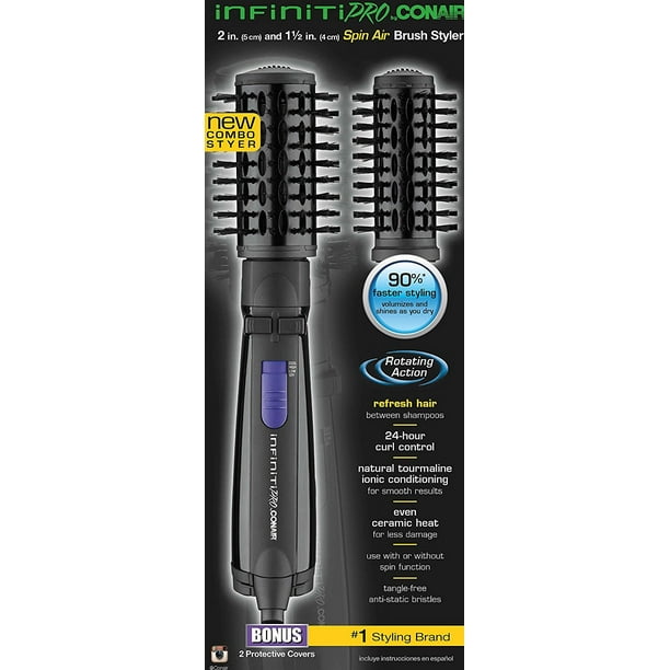 INFINITIPRO BY CONAIR Spin Air Hot Brush with Dryer Curling