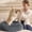Dark Grey, variant on 33-Inch Round Calming Pet Bed for Medium to Large Dogs, Anti-Slip Donut Fluffy Faux Fur Cuddler, Washable Warming Bed for Indoor Pets, 8-Inch Thick Support