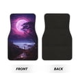 thumbnail image 2 of Lsque Tapis de Sol 4 Pcs Imprimé Arbre Lune Violet Ciel Nocturne, Doublures en Caoutchouc Résistant, Design Antidérapant, Protection Automobile Toutes Saisons, Véhicules, Voitures, Camions et SUV, 2 of 7