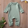 thumbnail image 2 of Listenwind Newborn Baby Boy Girl One Piece Rompers Long Sleeve Organic Rompers Jumpsuits Pajamas Sleeper Overall Toddler Clothes, 2 of 8