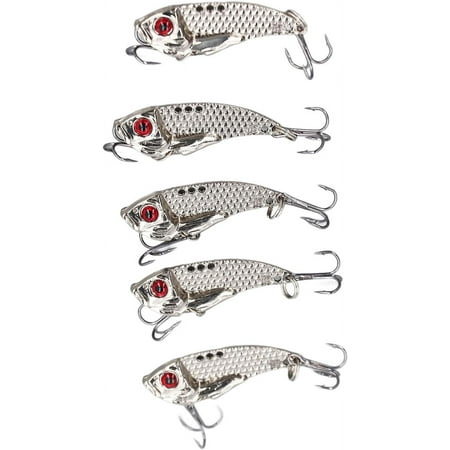 Hard Bait 5PCS High Carbon Steel Blade Bait with Storage Box for Saltwater