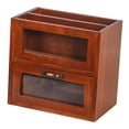 thumbnail image 3 of Gabinete de almacenamiento de escritorio Caja de almacenamiento de cosméticos de 2 niveles para habitación de invitados de juguetes, 3 of 9