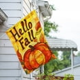 thumbnail image 3 of America Forever Stained Glass Pumpkin House Flag, 28 x 40 inches Double Sided, Hello Fall Pumpkin House Flag, Pumpkin Banner, Autumn Decor Outdoor Seasonal Flags for Yard, Lawn, 3 of 5