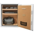 thumbnail image 4 of E-Western 4.48 Cu Ft Biometric Fireproof Safe White Steel Fire Resistant Secure Storage for Documents Jewelry Cash and Valuables, 4 of 14