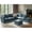 BLUE, variant on U-Shaped 6 Seater Sectional Sofa with Dual Layer Cushion, Modular Sectional Couch for Living Room/Apartment Blue
