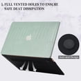 thumbnail image 4 of Compatible with 2022 MacBook Air 13.6 Inch Case with Touch ID, Model A2681 M2 Chip, Smooth Clic PU Leather, 4 of 5
