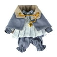 thumbnail image 3 of Ropa para muñecas, disfraz para niños, juguete encantador para muñeca, conjunto de camiseta y pantalones a escala 1/12, accesorio para muñeca bebé, ve gris, 3 of 10
