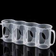 thumbnail image 4 of Portable Soda Can Organizer Box 10.8x2.9x4.1 Inch, Refrigerator Soda Can Dispenser Rack, Kitchen Refrigerator Storage Box 4 Section Storage Box for Fridge(1pcs, Clear), 4 of 6