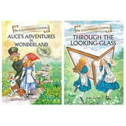 Om Illustrated Classics: Collection of Lewis Carroll (Set of 2) (Alice in Wonderland, Through the Looking Glass)