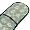 thumbnail image 2 of Dailycode Double Sided Oven Mitt with Loop Heat Resistant Kitchen Long Potholders 7" x 35" Daisy Flowers on Striped, 2 of 6