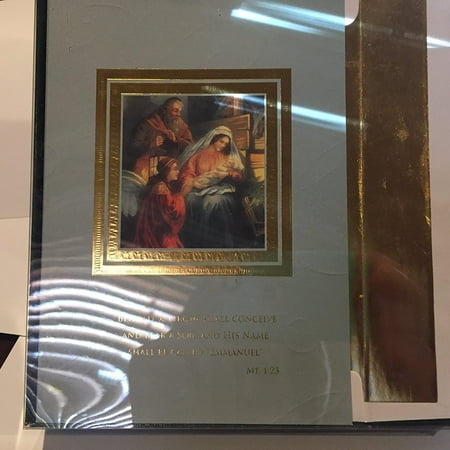 Beautiful St. Joseph's Day Religious Card With Gold Foil & Embossed Design - Prayer Card For Catholic Celebrations