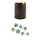 thumbnail image 1 of de 7 dados poliédricos de metal para + taza de dados negro #a, 1 of 9