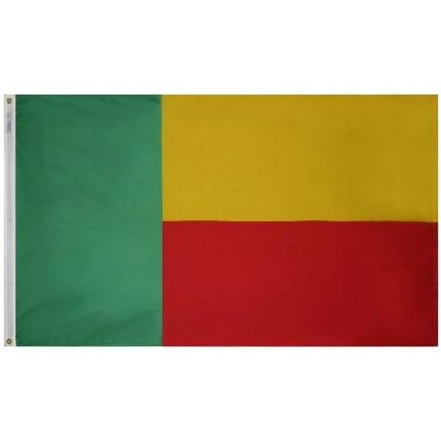 Annin Flagmakers 192120 Drapeau du Bénin 4 Pi X 6 Pi Nyl-Glo