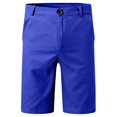 thumbnail image 5 of DDAPJ pyju Birthday Gifts! Men's Stretch Golf Shorts Dress Work Shorts Elastic Waist Lightweight Flat Front Casual Chino Shorts Blue L, 5 of 6