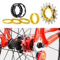 thumbnail image 4 of maskred Single 1 Speed Cassette Cog Reliable Fixed Gear Conversion Set for 7-10s Hubs Gold 17T 1Set, 4 of 6