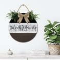 thumbnail image 4 of Front Door Porch Decorations Truly Madly Deeply Door Hanging Sign 12 inch Wooden Wall Sign, Rustic Holiday Wreath Decor for Front Door Porch Home Window Wall Farmhouse Decorations, 4 of 5