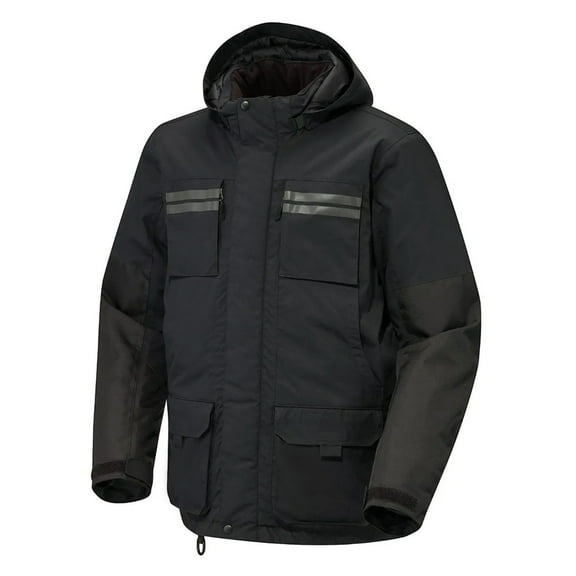 BRP Ski-Doo Mens Expedition Snowmobile Jacket Water Resistant Warm Snocross Black - Small 4409640490