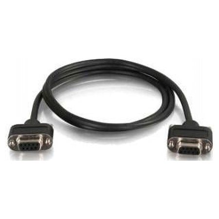 UPC: 0757120521761 | C2G 52176 Serial RS232 DB9 Null Modem Cable with Low Profile Connectors F/F  In-Wall CMG-Rated  Black (10 Feet  3.04 Meters)
