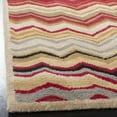 thumbnail image 6 of SAFAVIEH Wyndham Joanna Chevron Wool Area Rug, Red/Multi, 7' x 7' Round, 6 of 10