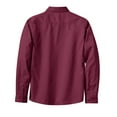 thumbnail image 6 of Port Authority ® Ladies Long Sleeve Easy Care Shirt. L608 - Burgundy/ Light Stone Size M, 6 of 6