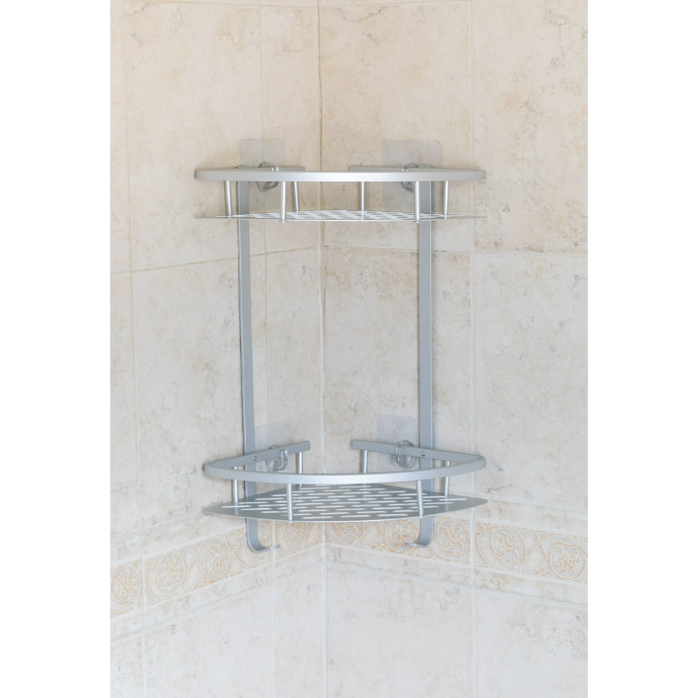 Homeries Shower Caddy Durable 2 Layers No Rust Aluminum Bathroom