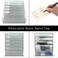 thumbnail image 3 of EasyPAG Wall File Holder 5 Tier Vertical Hanging File Organizer Wall Mount Paper Folder Rack with Bottom Flat Tray for Office and Home,Silver, 3 of 5