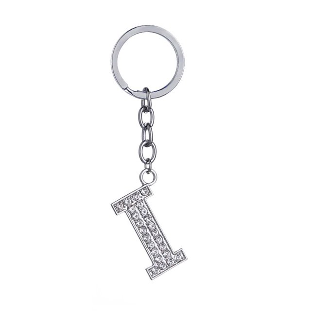 Up to 65% Off 26 Letters Key Ring Chain Unisex Keychain Fashion New Alphabet Keyring Gift Necklace Rings Earring Jewelry on Clearance