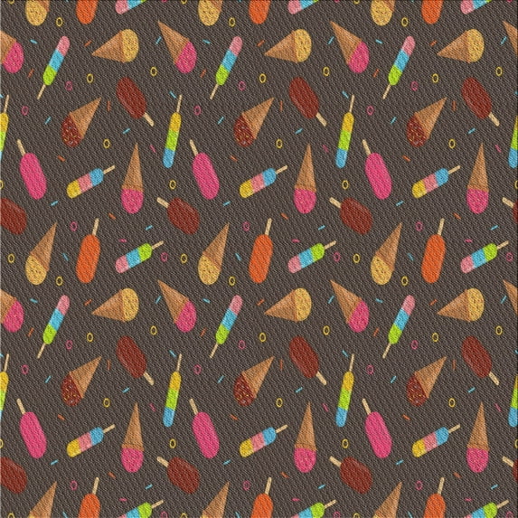 Ahgly Company Machine Washable Indoor Square Transitional Dark Almond Brown Area Rugs, 3' Square