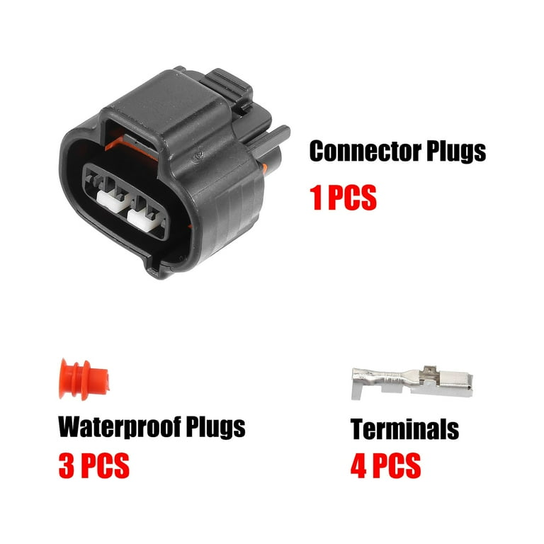 Unique Bargains 1 Set 3 Pin Car Speed Sensor Connector