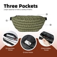 thumbnail image 4 of Naloa Green Snake Print Running Belts for Men Women,Running Fanny Pack with 2-Zipper Pockets,Waterproof Waist Pack for Travel Hiking Running Outdoor Sports, 4 of 8