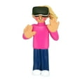thumbnail image 6 of Ornaments by Elves Personalized VR Headset Blonde Female Christmas Tree Ornaments 2024 .25lbs, 6 of 10