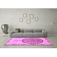 thumbnail image 3 of Ahgly Company Indoor Square Abstract Purple Modern Area Rugs, 8' Square, 3 of 4
