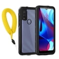 thumbnail image 1 of IP68 Waterproof Case for Moto G Pure 2021, Heavy Duty Phone Cover with Screen Protector, Shockproof Armor Case for Lenovo Moto G Pure 2021 with Hand Lanyard (Blue), 1 of 14