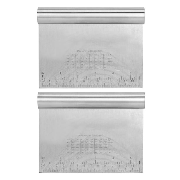 piezas de cortador de masa de acero inoxidable para cocina doméstica, raspador de masa, herramienta para hornear