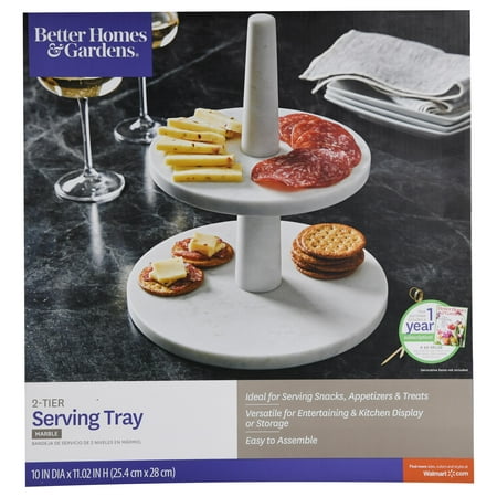 BHG 2-TIER MARBLE SERVER
