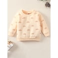 thumbnail image 2 of Qiylii Children's Long Sleeves Sweatshirt Round Neck Cute Sun Printed Tops, 2 of 7