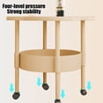 thumbnail image 6 of Modern Small Nightstand, Minimalist Bedside Table, Wood Material, Sturdy Storage, Elegant Design, Small Space Living, Bedroom Decor, Furniture Synonyms TOPLIU, 6 of 8