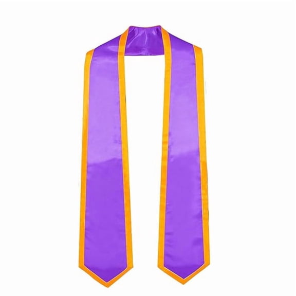 Class Of 2026 Graduation Stole,Gradute Stole Sash 73 Inches,Grad Gifts Idea(Purple Background With Gold Edges)