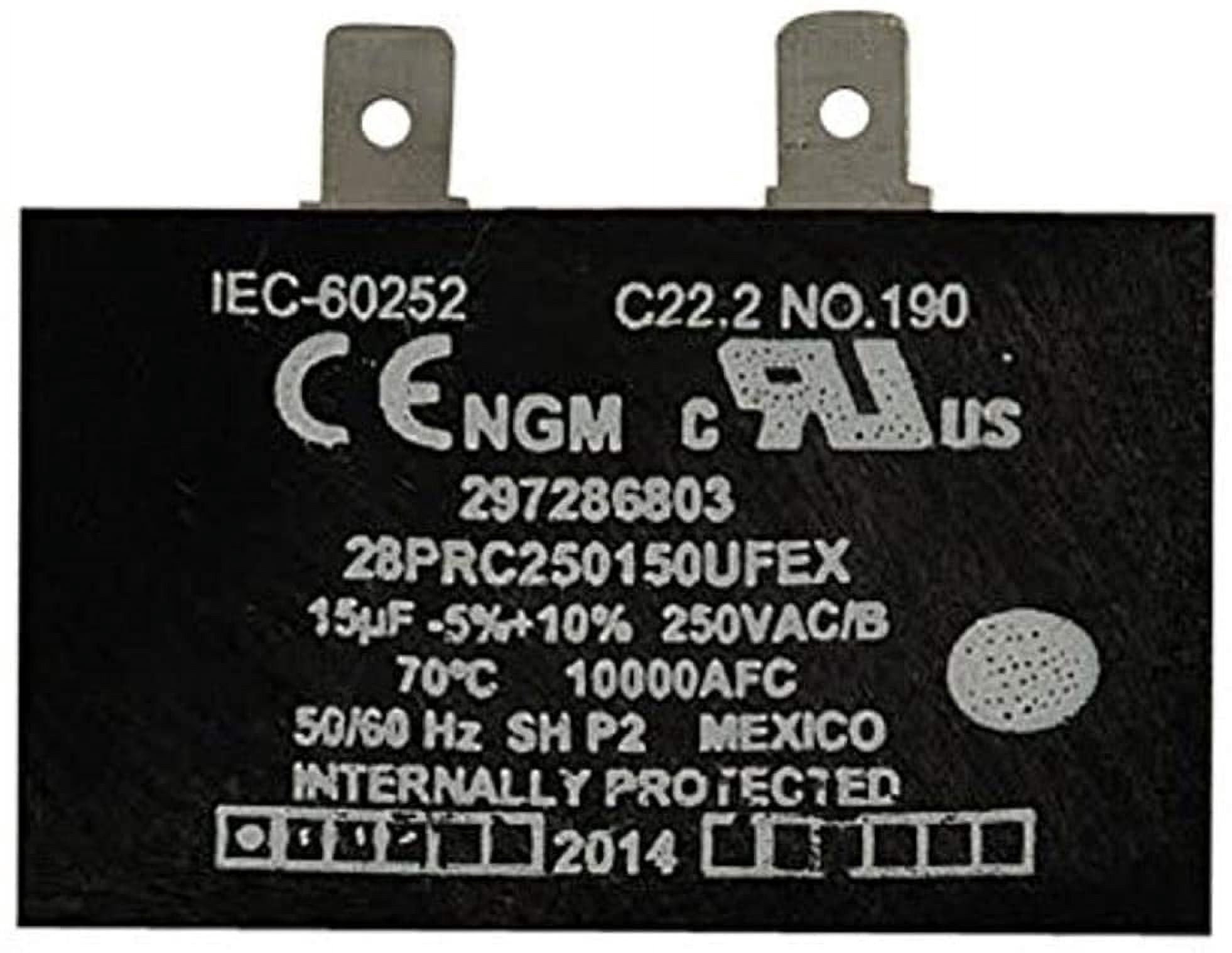 Genuine Frigidaire 297286803 Refrigerator Run Capacitor
