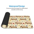 thumbnail image 4 of Pofeuu Dachshund Dog And Flower Print Desk Mat for Keyboard and Mouse，Computer Desk Matt for Desktop，Large Mouse Pad for Desk，Desk Pads on Top of Desks 12x31.5in, 4 of 8