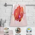 thumbnail image 3 of Coolnut Valentine's Day Hearts Hand Towels for Bathroom, 3D Pattern Kitchen Towel 2 PCS Ultra Soft and Highly Absorbent Decorative Fingertip Face Bath Towels for Spa & Hotel, 28.3"x 14.4", 3 of 4