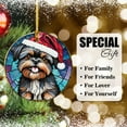 thumbnail image 6 of Affenpinscher Dog Ornaments Ceramic For Christmas, Stained Glass Ornaments Ceramic Christmas 2025, 6 of 7