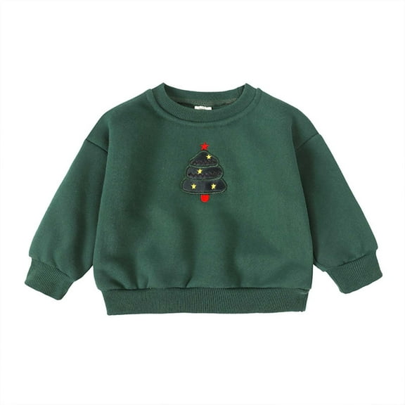 YuYuBao Toddler Girls Sweatshirts Letters Print Long Sleeve Round Neck Tops Autumn Winter Casual Children Boys Loose Pullovers