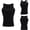 Black, variant on POP CLOSETS Mens Slimming Body Shaper Vest Abdomen Compression Tank Top Tummy Control Vest Thermal Shapewear Belly Hiding Undershirts