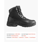 KFFKFF Mens Tactical Military Boots, 6-inch Combat Hiking and Work Footwear, Lightweight, Durable, and Breathable Design for Outdoor Activities, Security, and Mountaineering, US Size 10