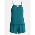 thumbnail image 6 of Joyspun Women’s Dreamy Soft Collection Lace Trim Knit Cami and Shorts Set, Sizes XS-3X, 6 of 6
