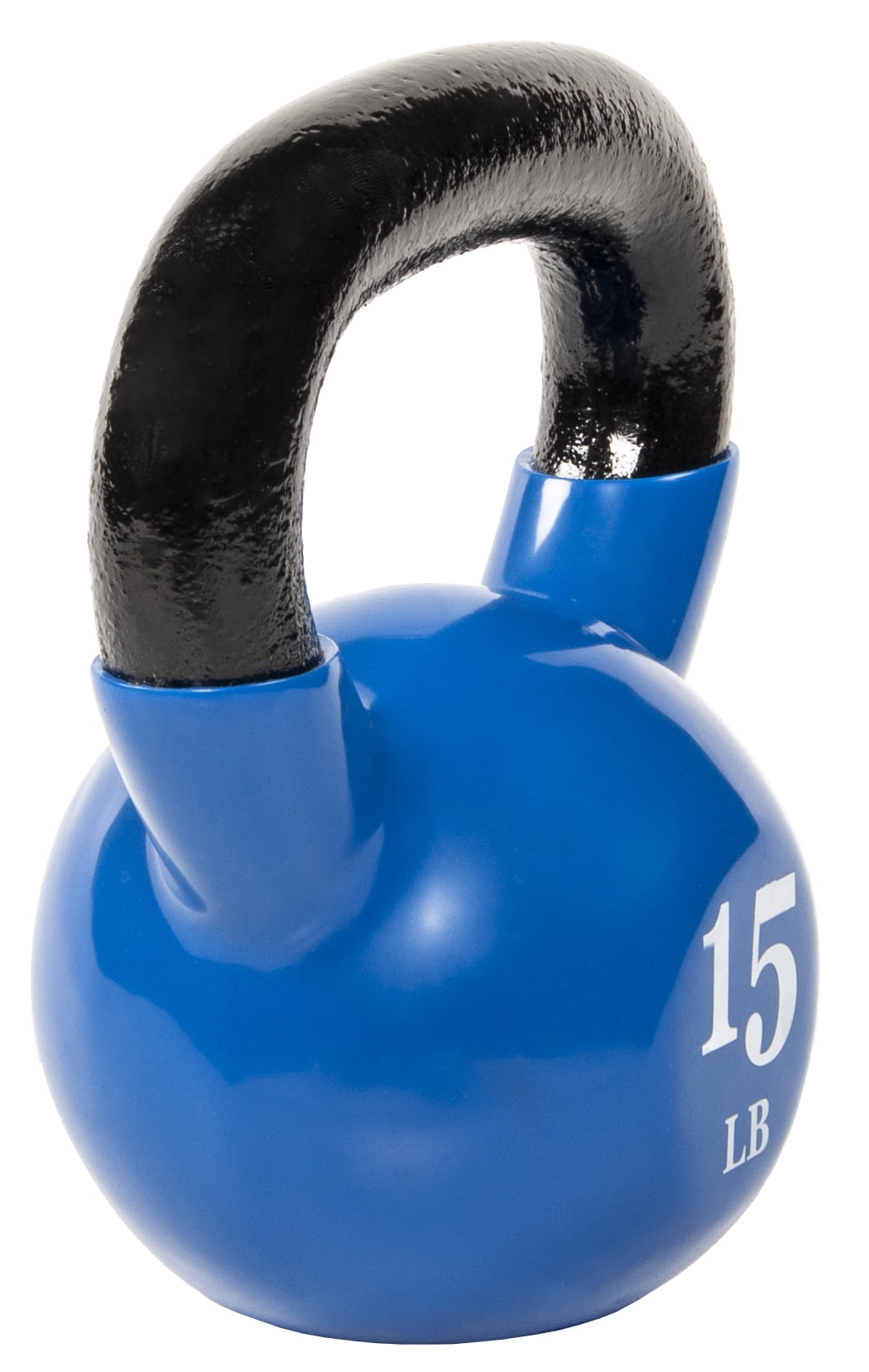 BalanceFrom All-Purpose Color Vinyl Coated Kettlebells, 15 lbs