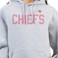 thumbnail image 3 of Women's G-III 4Her by Carl Banks  Heather Gray Kansas City Chiefs Dot Print Pullover Hoodie, 3 of 3