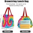 thumbnail image 3 of Lunch Bag for Women Insulated Womens Drawstring Lunch Bag for Work, Stain-Resistant Large Lunch Box for Women with Containers, Cinch Closure Cromwell Bag Black Man Reusable Lunch Bag Office, 3 of 4